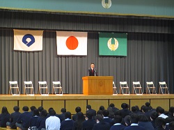 ４／１０（月）　新任式・始業式の写真